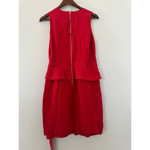 Banana Republic Linen-Blend Pepium Utility Dress sz 8 - Picture 5 of 7